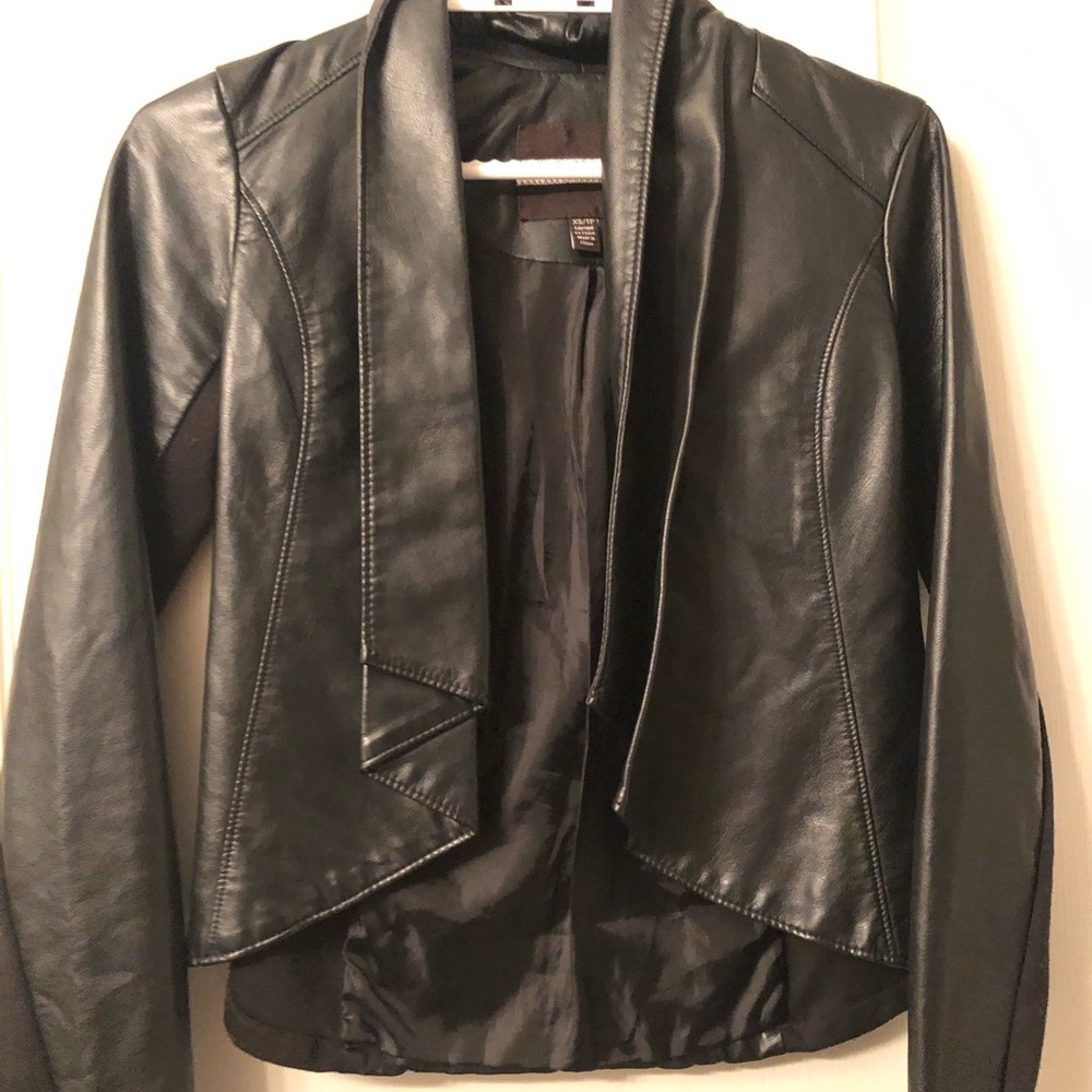 Dynamite faux leather blazer